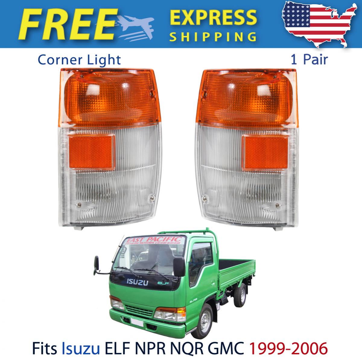 コーナーライト New Pair Corner Lamp Signal Lamp Amber Fits Isuzu Elf Truck NPR NQR 1999-2006 新しいペアコーナーランプ信号ランプ琥珀はいすゞエルフトラックNPR NQR 1999-2006に適合 【並行輸入品】