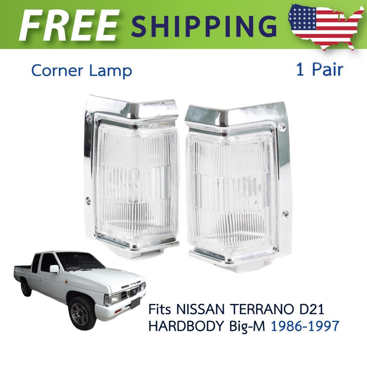 コーナーライト Pair Corner Lights Signal Lamp Fits Nissan Hardbody D21 Compact Truck 1986-1997 ペアコーナーライト信号ランプは日産ハードボディに適合D21コンパクトトラック1986-1997 【並行輸入品】
