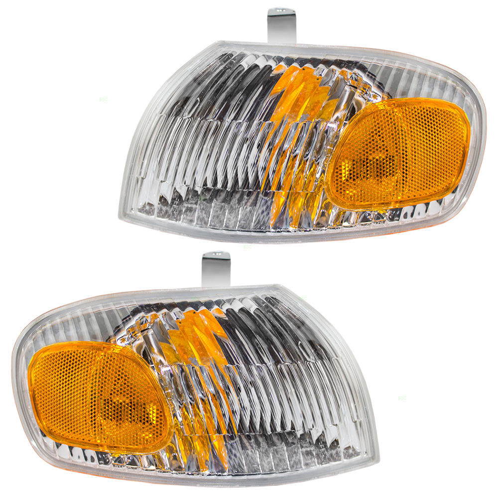 コーナーライト New Pair Set Park Signal Corner Marker Light Lamp Assembly 98-02 Chevy Prizm 新しいペアセットパーク信号コーナーマーカーライトランプアセンブリ98-02シボレーPrizm画像