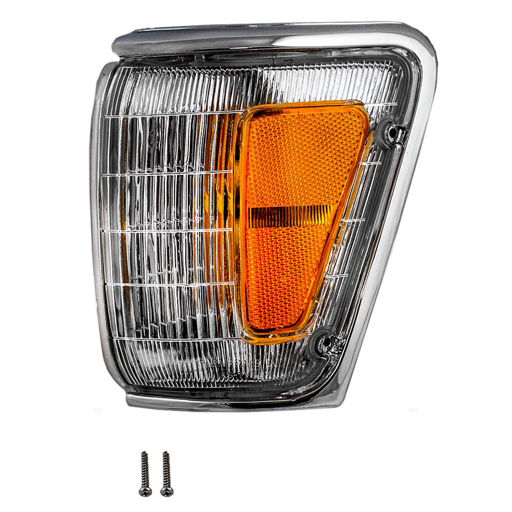 コーナーライト New Drivers Park Clearance Lamp w/ Chrome Trim for Toyota Pickup Truck 4Runner トヨタのピックアップトラック4Runnerのための新しいドライバーパーククリアランスランプクロムトリム 【並行輸入品】｜カスタムパーツ WORLD倉庫