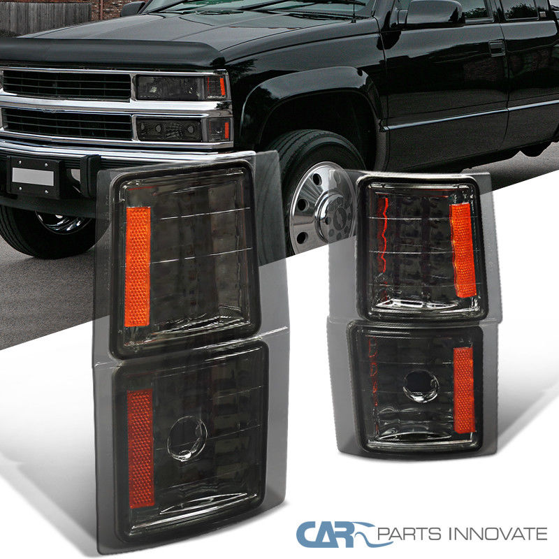 コーナーライト 94-98 Chevy C10 C/K Suburban Tahoe Smoke Amber Corner Signal Lights Lamps Pair 94-98シボレーC10 C / K郊外のタホ煙オレンジコーナー信号灯ランプペア 【並行輸入品】｜カスタムパーツ WORLD倉庫 25,163円