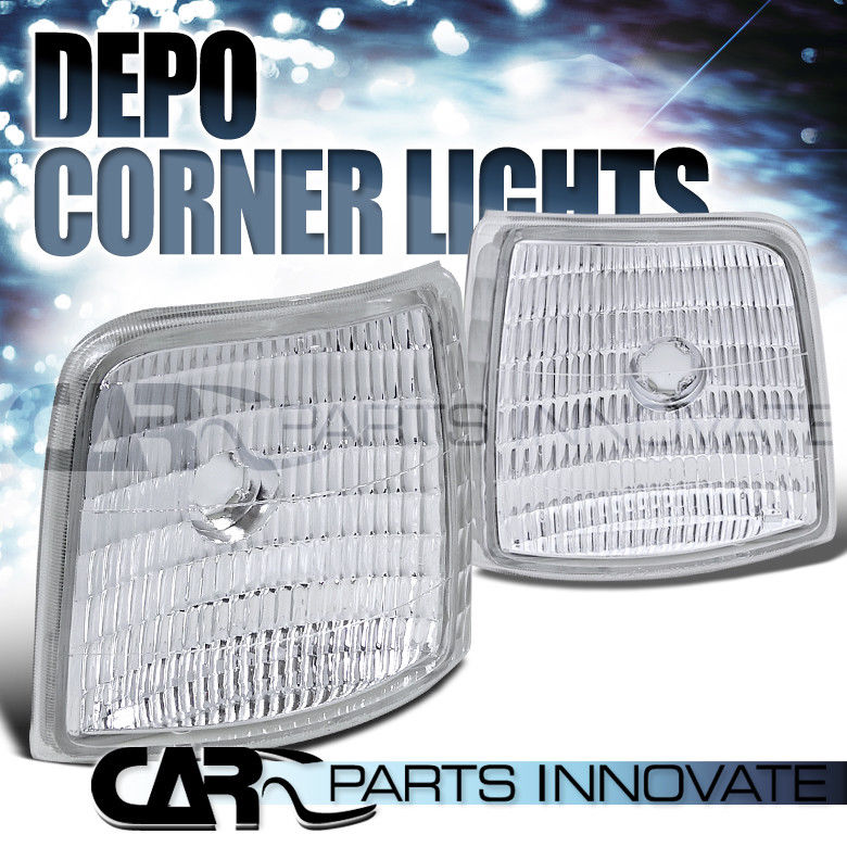 コーナーライト 1992-1996 97 Ford F150 F250 F350 Bronco Clear Corner Turn Signal Light Lamp DEPO 1992-1996 97 Ford F150 F250 F350ブロンコクリアコーナーターンシグナルライトランプDEPO 【並行輸入品】