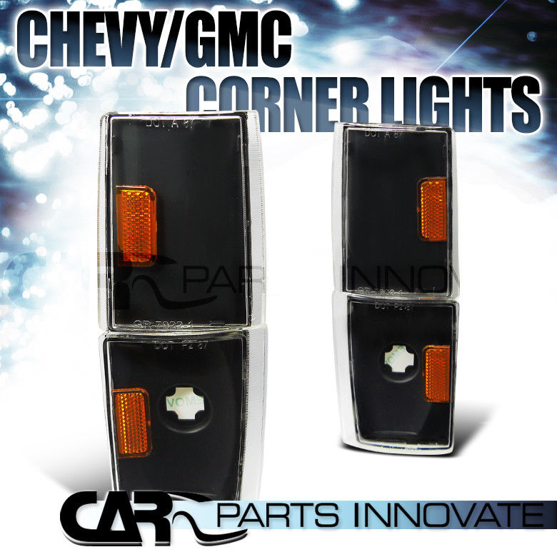 コーナーライト 1988-1993 Chevy/GMC C10 C/K 1500 2500 3500 Black Corner Lights Lamp 1988-1993 Chevy / GMC C10 C / K 1500 2500 3500ブラックコーナーライトランプ 【並行輸入品】