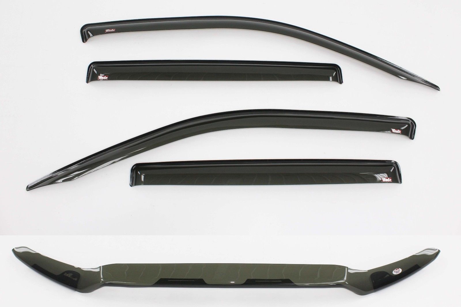 USバグガード Bug Shield & Tape-On Wind Deflectors 2014-2018 Toyota Tundra Crew Max バグシールド＆amp; テープ・オン・ウィンドデフレクター2014-2018 Toyota Tundra Crew Max 【並行輸入品】