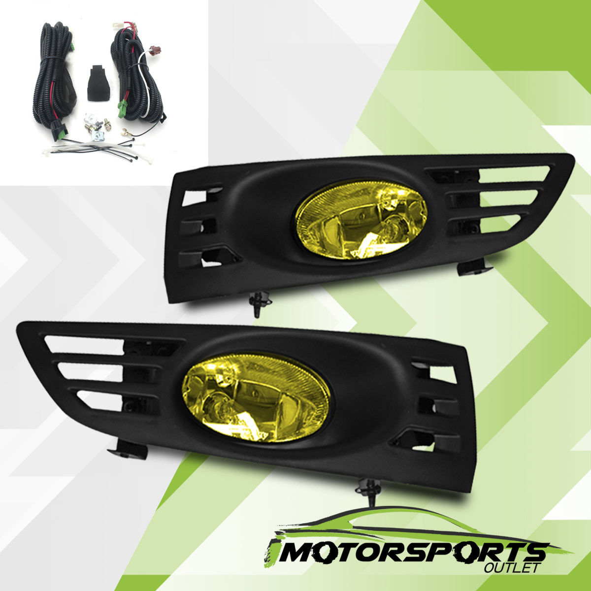 フォグライト For 03-05 Honda Accord 2DR JDM Yellow Lens Driving Bumper Fog Lights Left+Right 03-05ホンダアコード2DR JDMイエローレンズ用バンパーフォグライト左+右 【並行輸入品】｜カスタムパーツ WORLD倉庫
