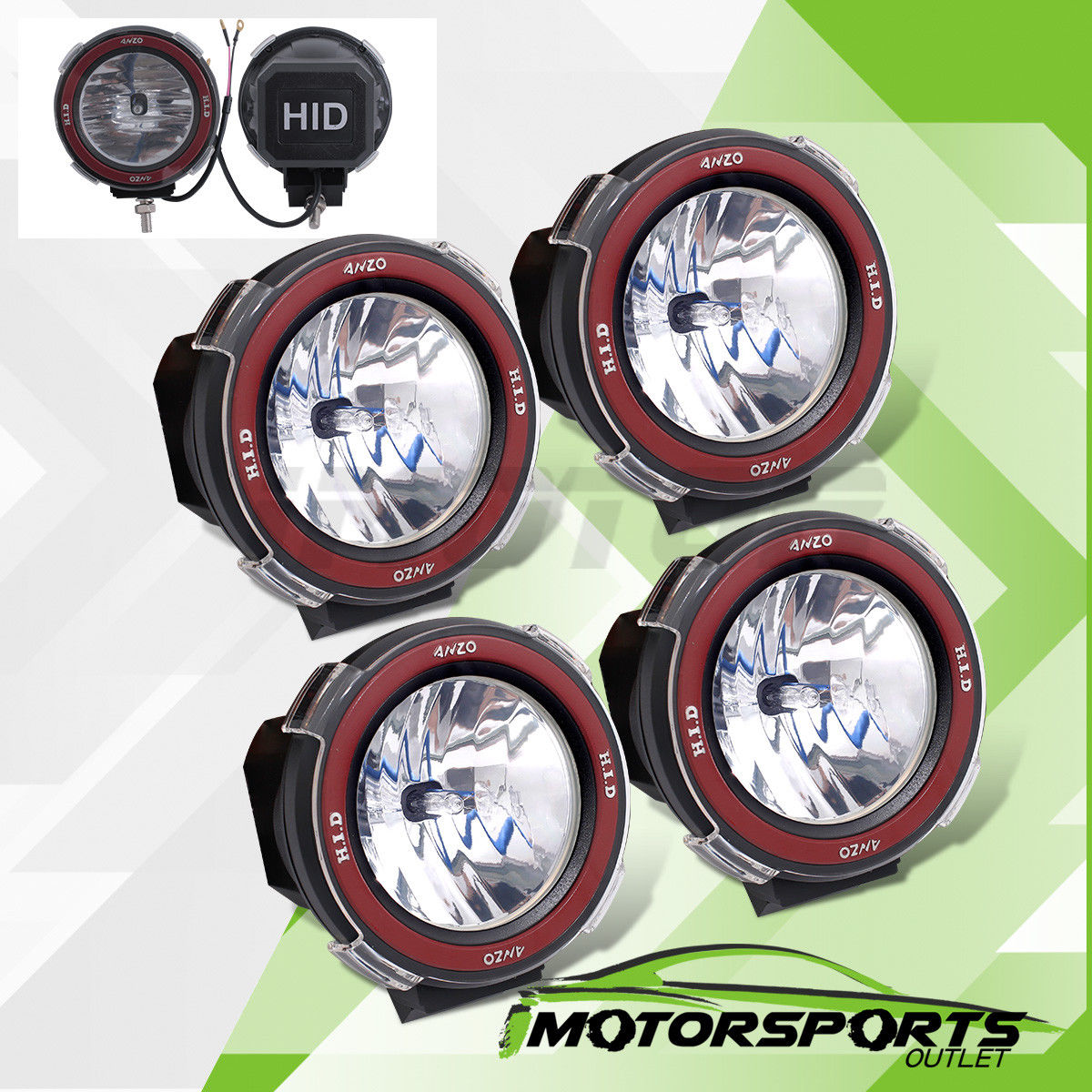フォグライト 4PCS Universal 4 Inch Built-in Xenon HID 4x4 Off Road Rally Driving Fog Lights 4PCSユニバーサル4インチ内蔵キセノンHID 4x4オフロードラリー駆動フォグライト 【並行輸入品】