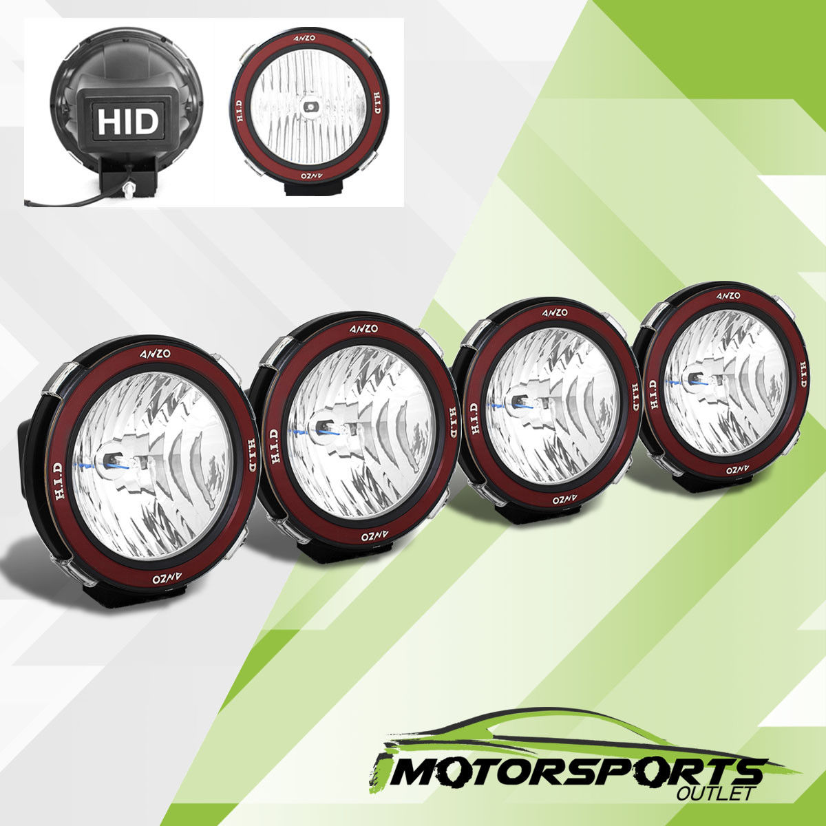 フォグライト 4 PCS Universal 7 inches Built-in 6000K HID 4x4 OffRoad Fog Lights for SUV/Truck 4 PCSユニバーサル7インチSUV /トラック用6000K HID 4x4オフロードフォグライト内蔵 【並行輸入品】