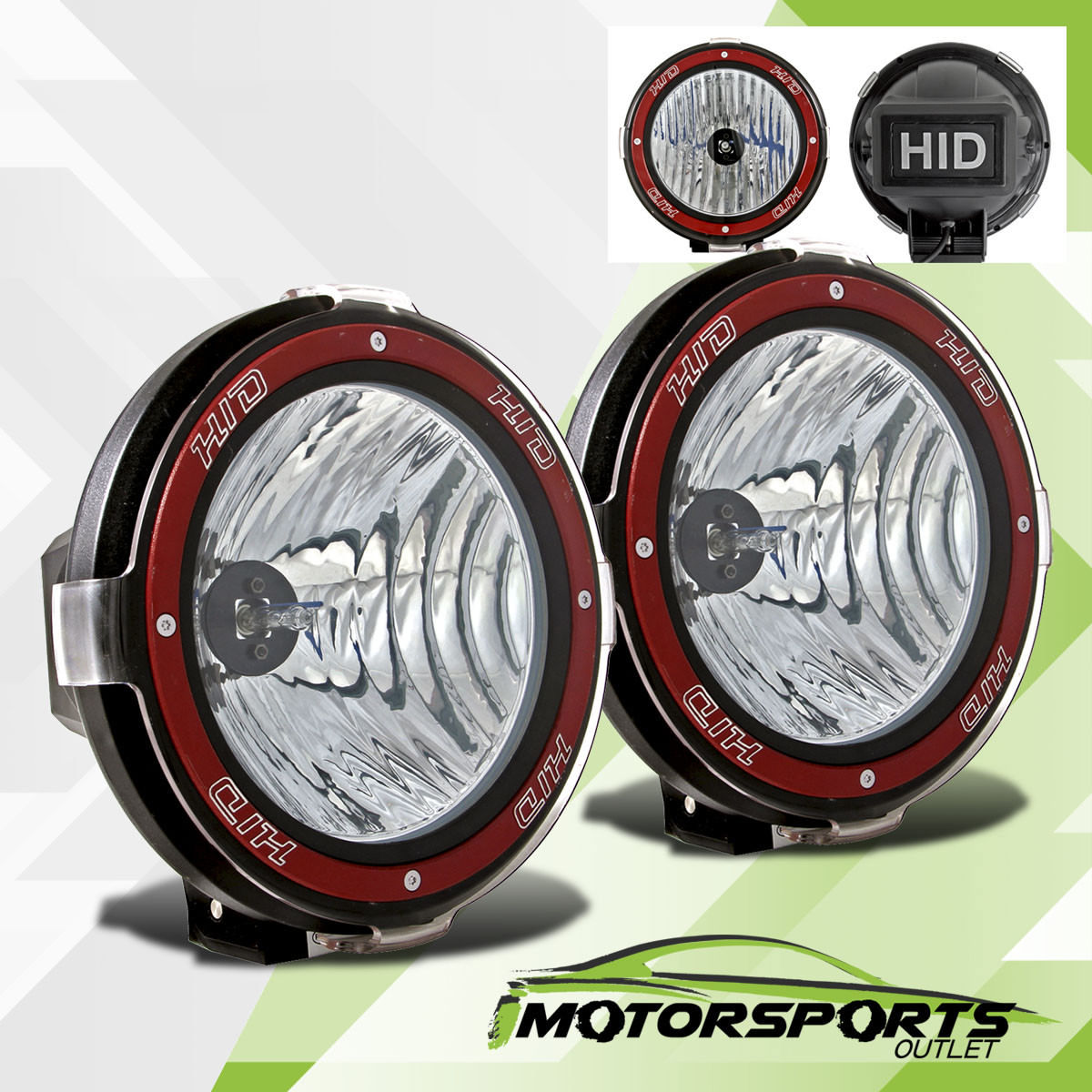 フォグライト Pair Universal 7 inches Built-in 6000K HID 4x4 OffRoad Fog Lights for SUV/Truck ペアユニバーサル7インチ内蔵6000K HID 4x4オフロードフォグライトSUV /トラック用 【並行輸入品】