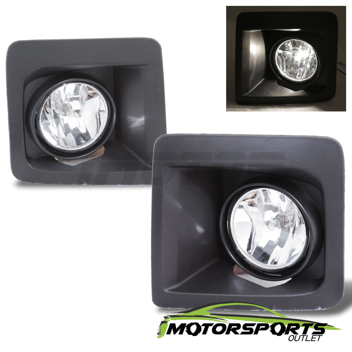 フォグライト 2014 2015 2016 GMC Sierra 1500 Driving Bumper Clear Fog Lights Pair 2014 2015 2016 GMC Sierra 1500ドライビングバンパークリアフォグライトペア 【並行輸入品】