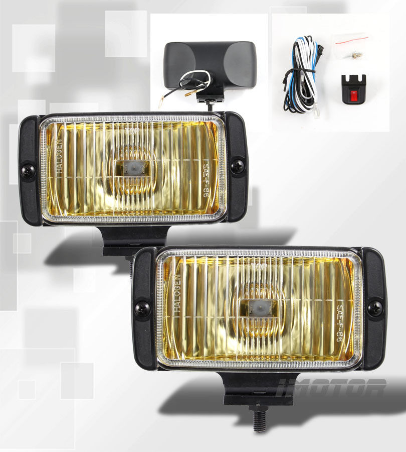 ランキング上位のプレゼント ライト ランプ Lens Yellow Durable フォグライト Fog 丈夫な黄色のレンズフォグランプ琥珀色の運転灯スイッチ付きバルブ配線 Wiring Bulb W Switch Lamps Driving Amber Lights Zambettis Com