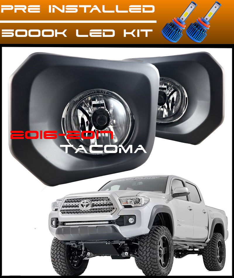 【楽天市場】フォグライト 2016 2017 Toyota LED Fog Lights Clear Bumper Lamp