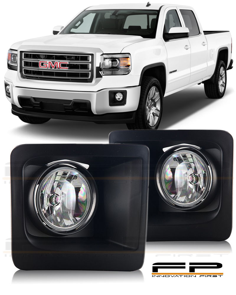 フォグライト 2014 2015 GMC Sierra 1500 Fog Light Bumper Lamp Clear PAIR WIRING SWITCH KIT 2014年2015 GMC Sierra 1500フォグライトバンパーランプクリアPAIR WIRING SWITCH KIT 【並行輸入品】