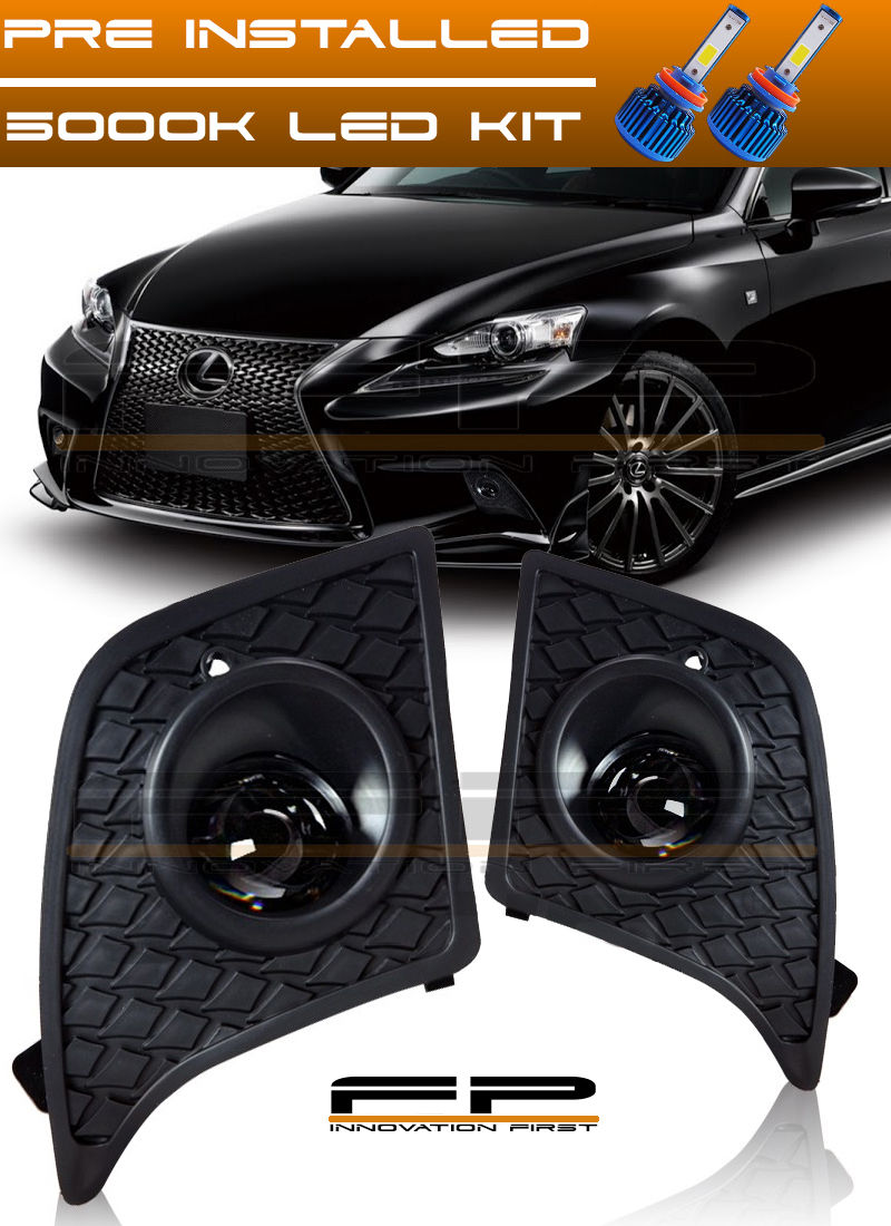 フォグライト LED 2014-2016 Lexus IS250 IS350 F-Sport Clear Fog Lights Full Kit Switch+Harness LED 2014-2016 Lexus IS250 IS350 Fスポーツクリアフォグライトフルキットスイッチ+ハーネス 【並行輸入品】