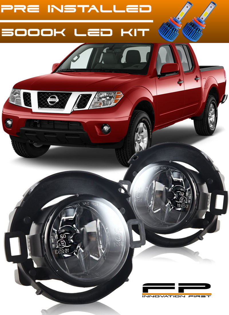 フォグライト For 10 11 12 13 14 15 16 NISSAN FRONTIER LED Fog Light Driving Lamp Complete Kit 10 11 12 13 14 15 16日産フロンティアLEDフォグライトドライビングランプ完成キット 【並行輸入品】