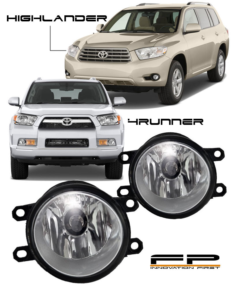 フォグライト 10-13 Toyota 4Runner 08-10 Highlander Clear Replacement Fog Light Housing Pair 10-13トヨタ4Runner 08-10ハイランダークリア置換フォグライトハウジングペア 【並行輸入品】