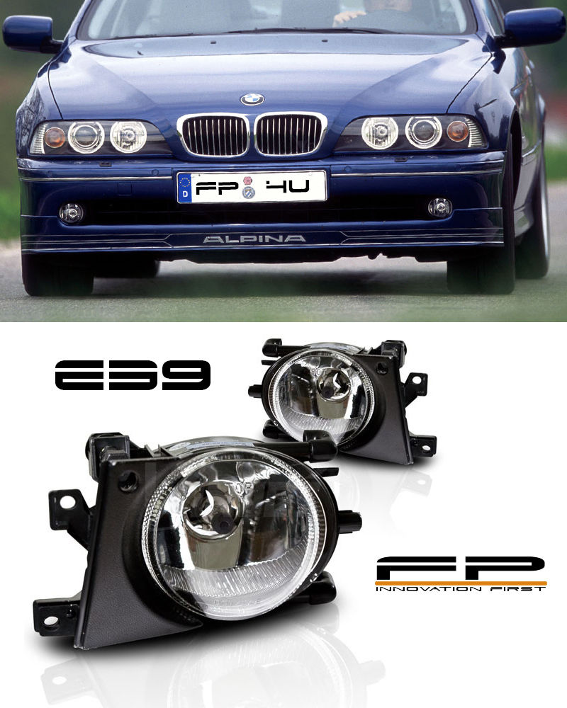 フォグライト 2001-2003 BMW E39 5 Series Replacement Fog Lights Clear Lens Housing Pair LH/RH 2001-2003 BMW E39 5シリーズ交換用フォグライトクリアレンズハウジングペアLH / RH 【並行輸入品】