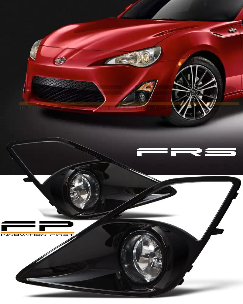 フォグライト 2012-2016 Scion FRS Fog Lights Gloss Black Bezel FR-S Lamps Complete Full Kit 2012-2016シオンFRSフォグライトグロスブラックベゼルFR-Sランプ完全なキット 【並行輸入品】