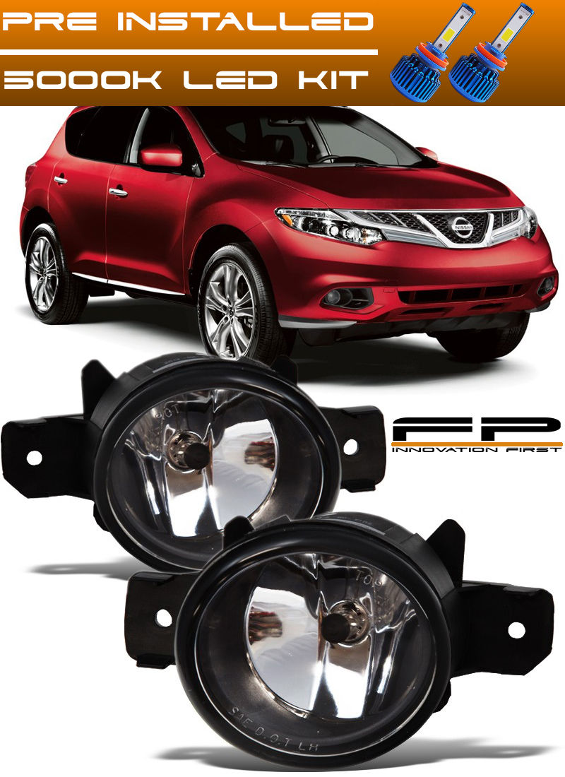 ライト ランプ オリジナル Replacement Front Murano Nissan 15 17 For フォグライト Fog Led用 15 17日産ムラーノフロント交換用フォグライトハウジングクリアレンズ Led Lens Clear Housing Lights Forrestandlove Com
