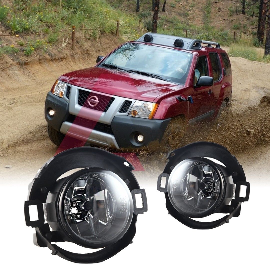 フォグライト For 2005-2014 Nissan Xterra Fog Lights (Wiring, Switch, and Bezels) Clear Lens 2005年?2014年Nissan Xterra Fog Lights（配線、スイッチ、ベゼル）クリアレンズ 【並行輸入品】