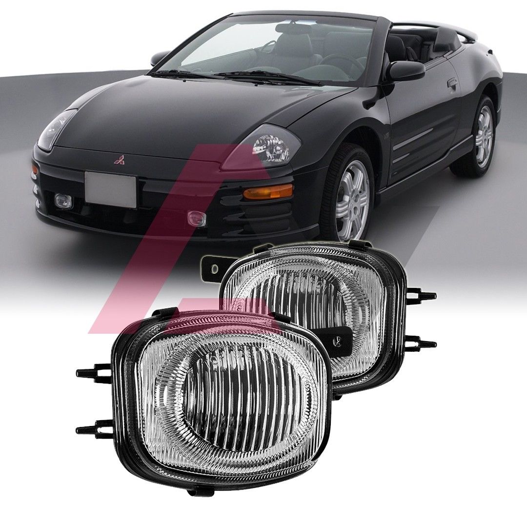 フォグライト For 2000-2002 Mitsubishi Eclipse Fog Lights Driving Lamps SAE DOT Clear Lens 2000-2002三菱EclipseフォグランプドライビングランプSAE DOTクリアレンズ 【並行輸入品】