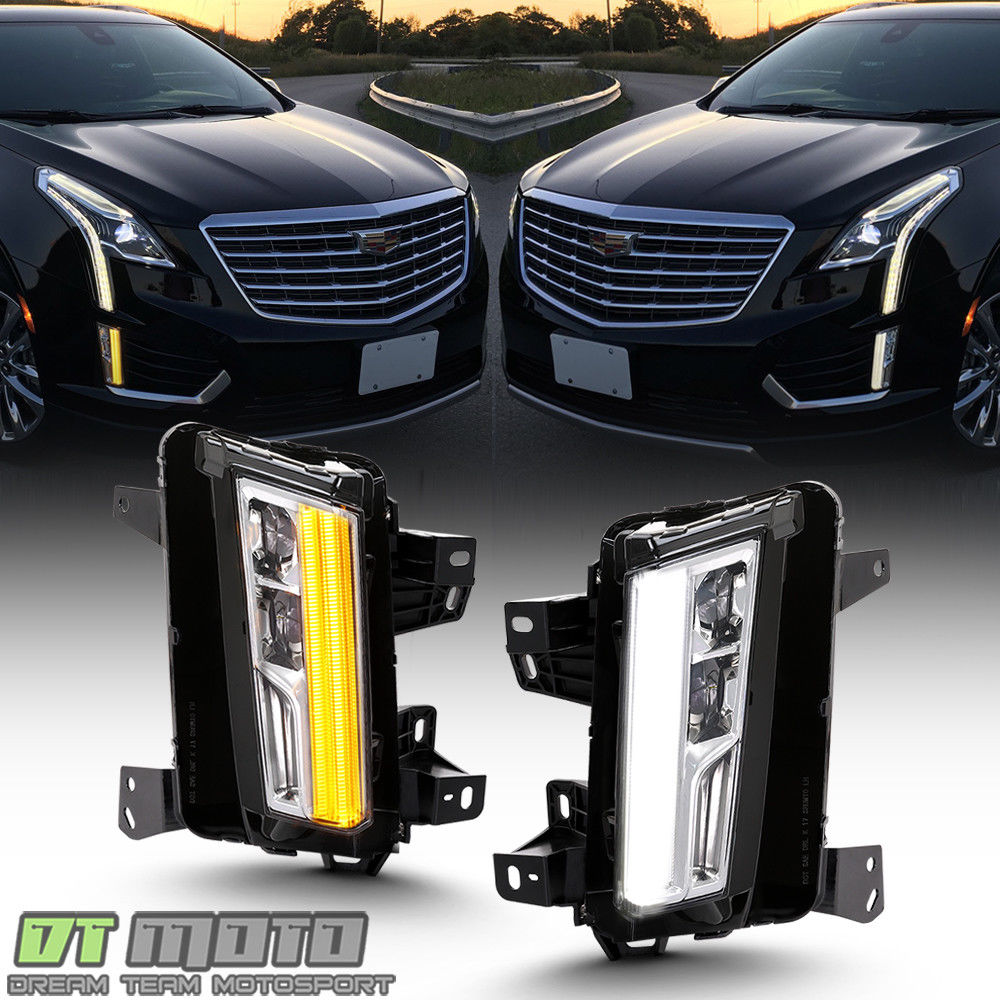 フォグライト [SwitchBack] 2017-2018 Cadillac XT5 LED DRL w/Turn Signal Fog Lights Lamps [スイッチバック] 2017-2018 Cadillac XT5 LED DRLターンシグナルフォグライトランプ 【並行輸入品】