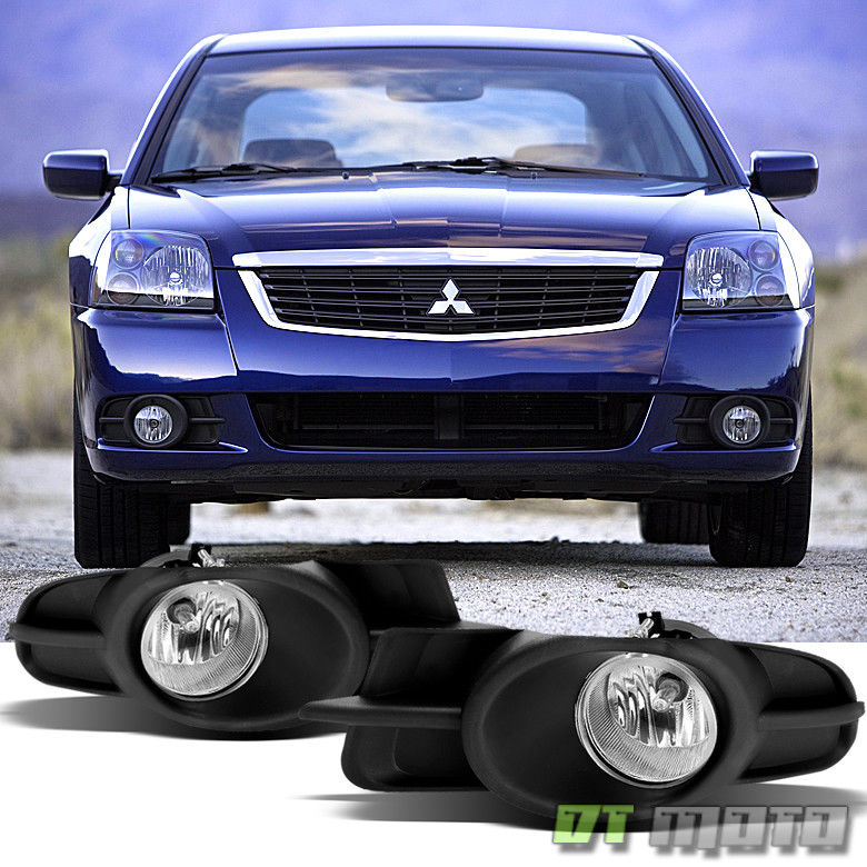フォグライト 2009-2011 Mitsubishi Galant Driving Bumper Fog Lights Lamps w/ Switch Left+Right 2009-2011三菱ギャランツドライビングバンパーフォグライトランプスイッチ付左/右 【並行輸入品】