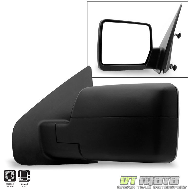 ミラー [Left] Driver Side 2004-2014 Ford F150 Pickup Truck Textured Manual View Mirror [左]ドライバーサイド2004-2014フォードF150ピックアップトラックテクスチャード・マニュアル・ビュー・ミラー 【並行輸入品】