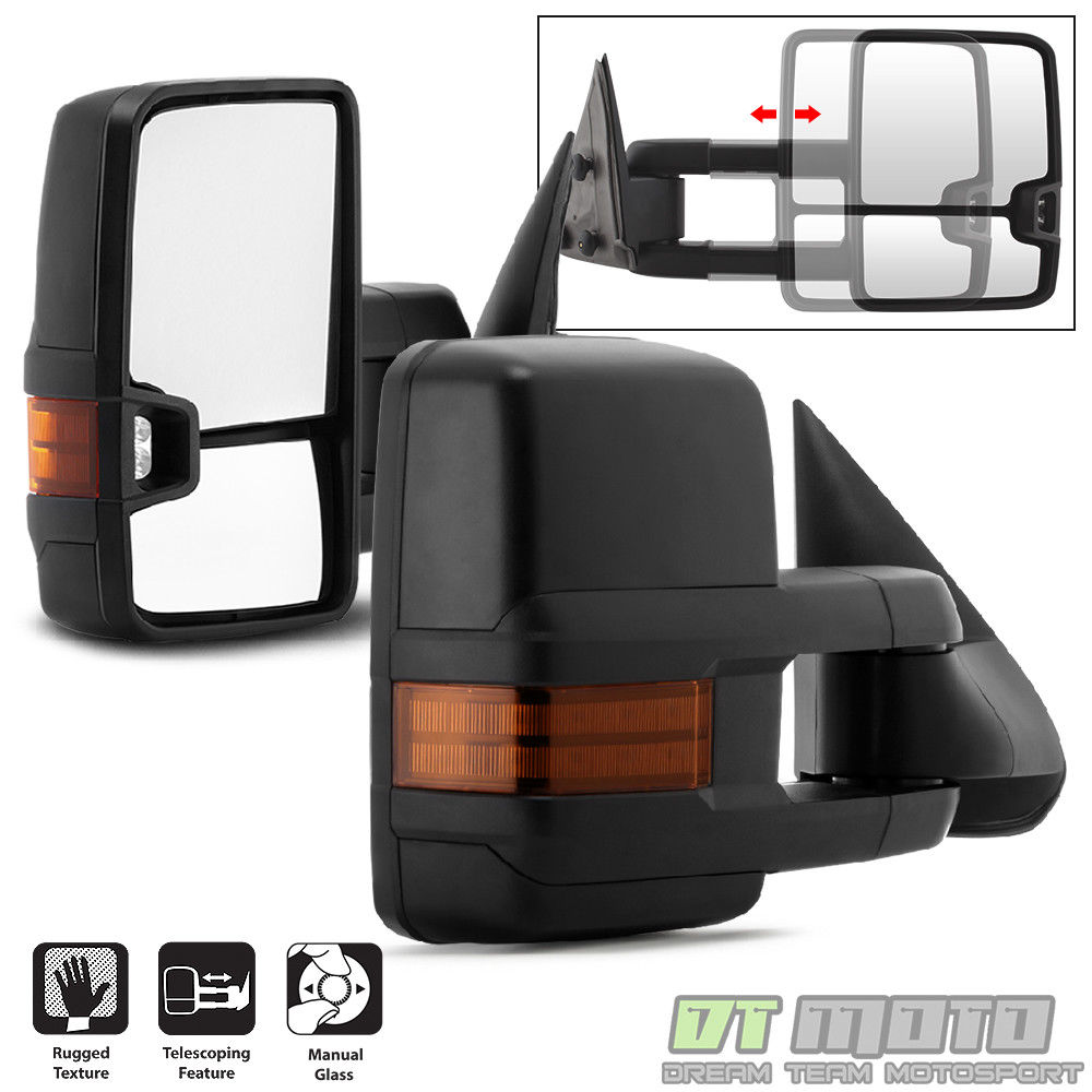 ミラー G2 Left+Right 99-06 Chevy Silverado Sierra Telescoping Manual Tow Side Mirrors G2左+右99-06シボレーシルバラードシエラテレスコープマニュアルトウ側ミラー 【並行輸入品】