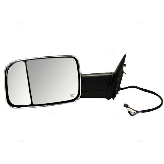 ミラー 09-12 Ram Pickup Truck Drivers Side Power Tow Mirror Heated Signal Puddle Lamp 09-12ラムピックアップトラックドライバサイドパワートウミラーヒートシグナルパドルランプ 【並行輸入品】