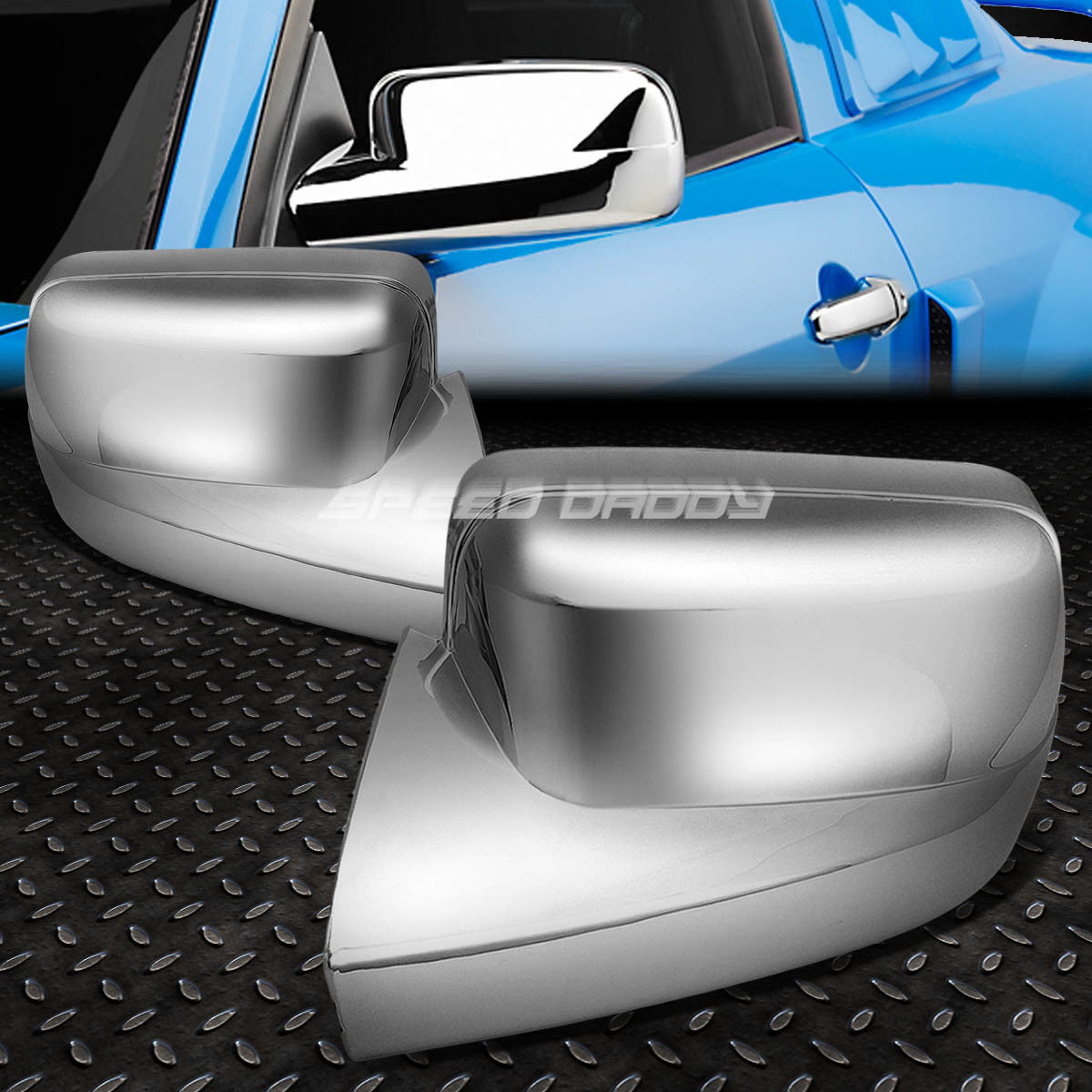 ミラー FOR 05-10 MUSTANG SHELBY/PONY/GT CHROME PLATED SIDE MIRROR FULL COVER TRIM SET 05-10ムスタングSHELBY /ポニー/ GTクロムメッキサイドミラーフルカバートリムセット 【並行輸入品】