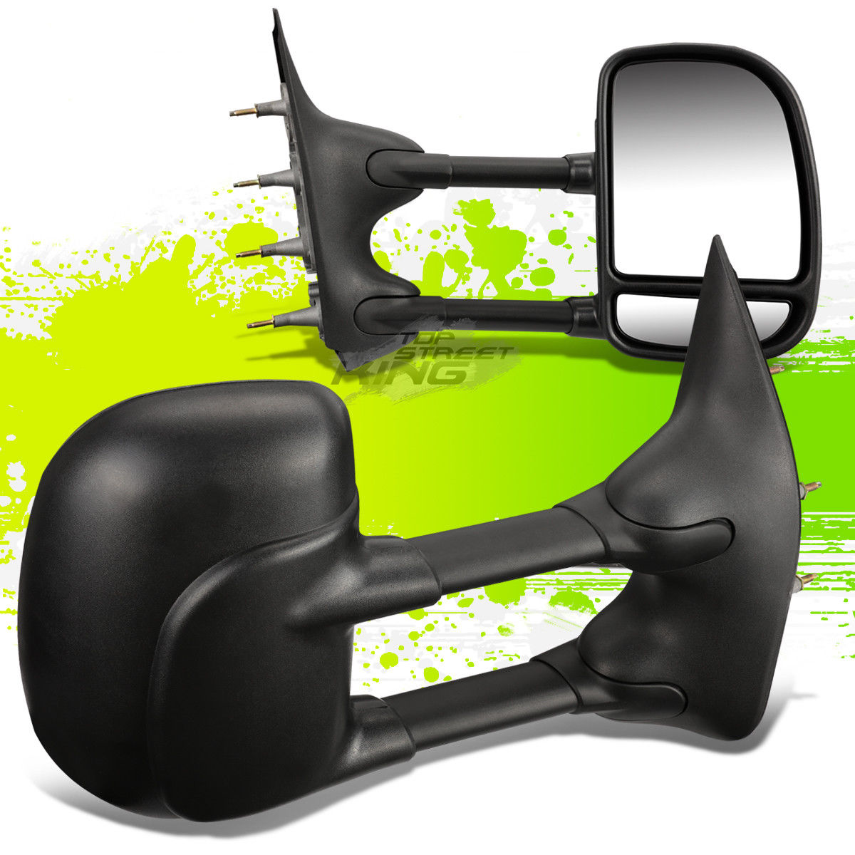 ミラー FOR 03-14 E-SERIES E150-550 ADJUSTABLE MANUAL EXTENDABLE TOWING TOW SIDE MIRROR FOR 03-14 E-SERIES E150-550調整マニュアル延長卓上側面ミラー 【並行輸入品】