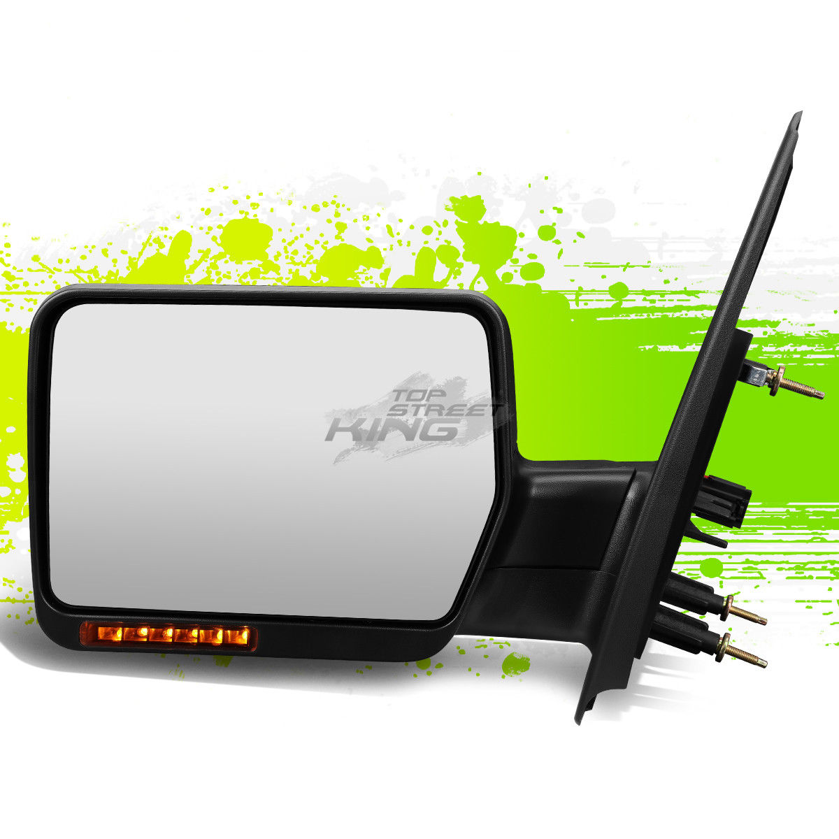 ミラー FOR 04-14 FORD F150 LEFT MANUAL FOLDABLE+TURN SIGNAL TOWING SIDE MIRROR BLACK FOR 04-14 FORD F150左手で折り畳み可能+旋回する信号掛けミラーサイドブラック 【並行輸入品】