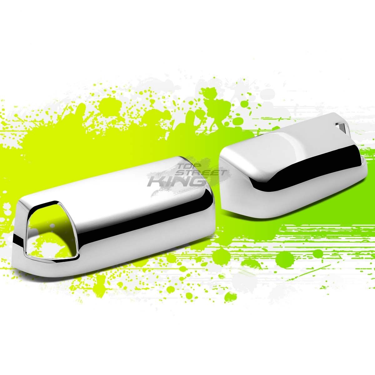 ミラー FOR 11-13 RAM CHROME PLATED SIDE TOWING MIRROR W/SIGNAL TOP HALF COVER CAP KIT FOR 11-13 RAMクロムメッキサイドミラー/シグナルトップハーフカバーキャップキット 【並行輸入品】
