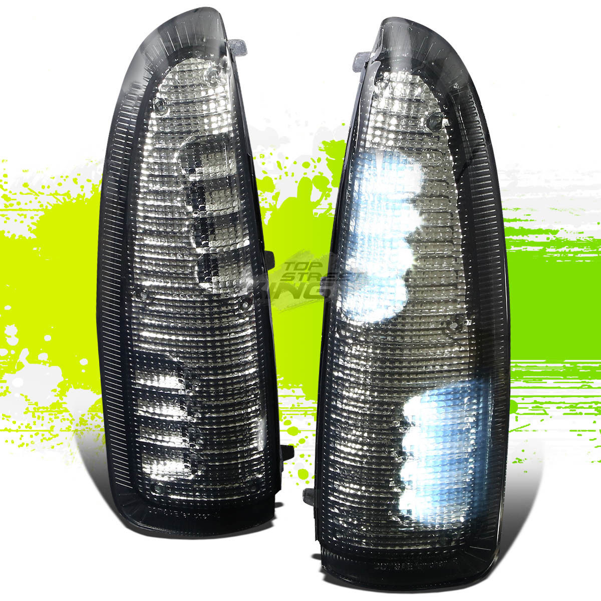 ミラー SMOKED WHITE LED TOW/REAR VIEW MIRROR TURN SIGNAL LIGHT FOR 03-07 FORD SUPERDUTY 白いLEDのTOW / REAR VIEWを見ると、SMRの白いターン信号が03-07フォードのスーパーライト 【並行輸入品】