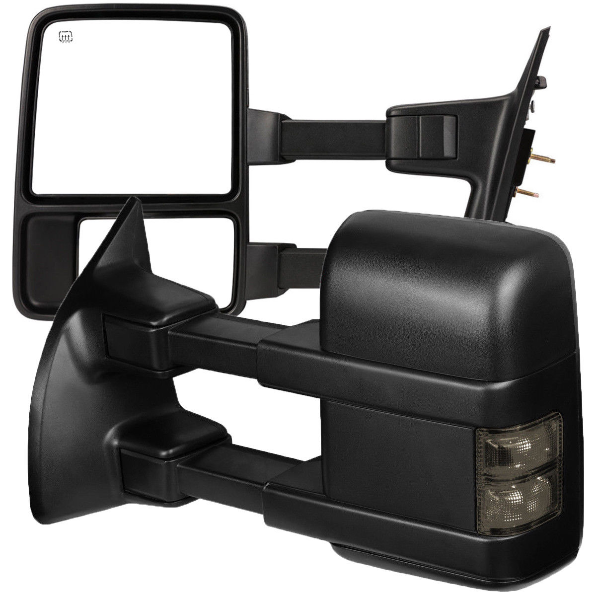 ミラー New Driver Power Heated Smoke Led Signal Towing Mirror For Ford Super Duty 08 16 フォードスーパーデューティー08 16のための新しいドライバーパワー加熱煙led信号牽引ミラー Elteachermurcia Com