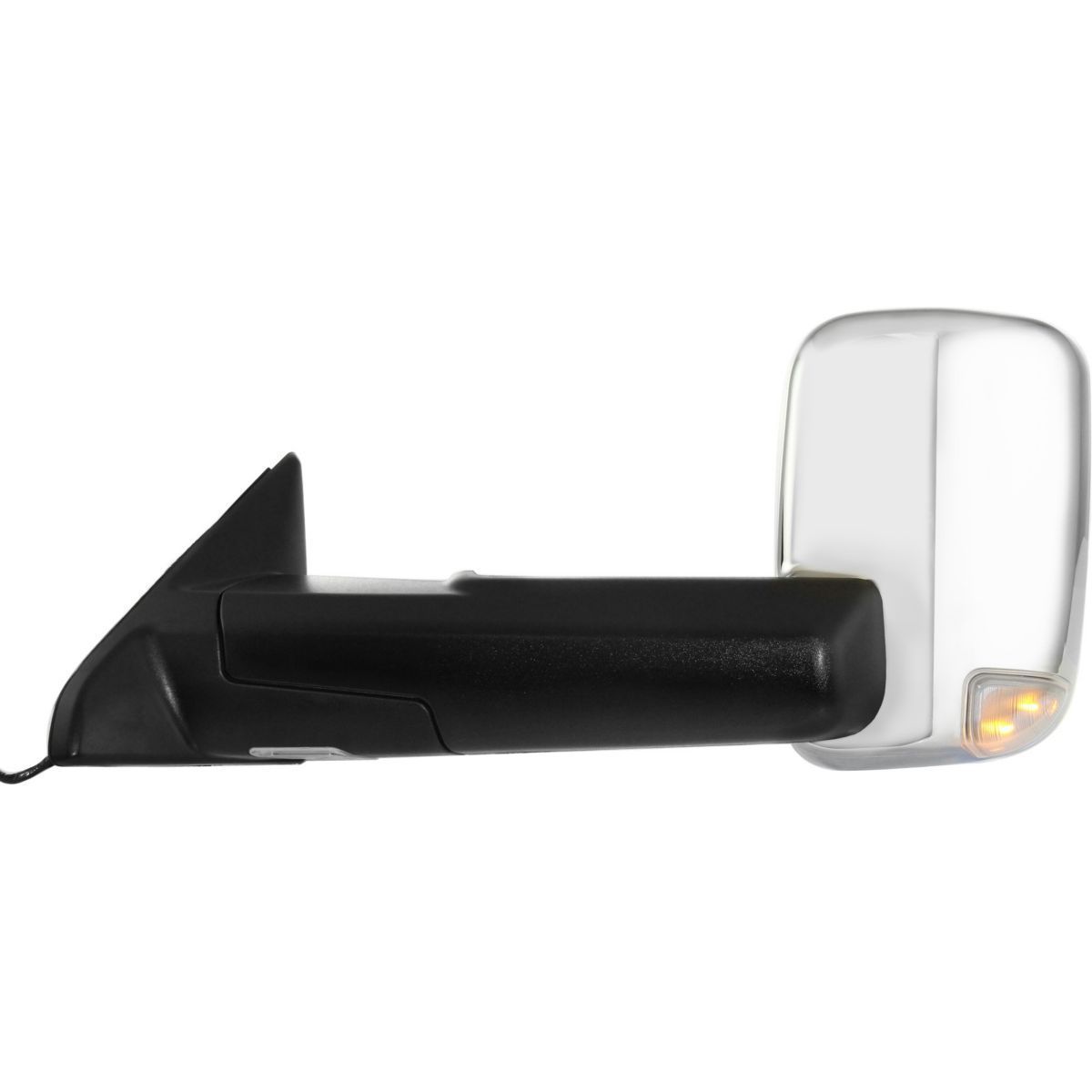 ミラー New Driver/Left Side Chrome Power Heated Towing Mirror w/ Puddle Light 新しいドライバー/パドルライト付左サイドクロームパワーヒートトーイングミラー 【並行輸入品】