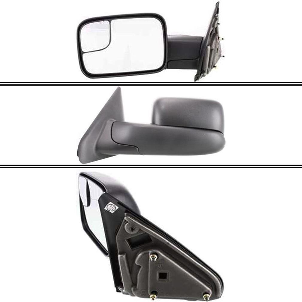 ミラー New CH1320227 Driver/Left Side Manual Towing Mirror 2002-09 for Dodge Ram Truck 新しいCH1320227ドライバー/左サイドマニュアル牽引ミラー2002-09ダッジラムトラック用 【並行輸入品】