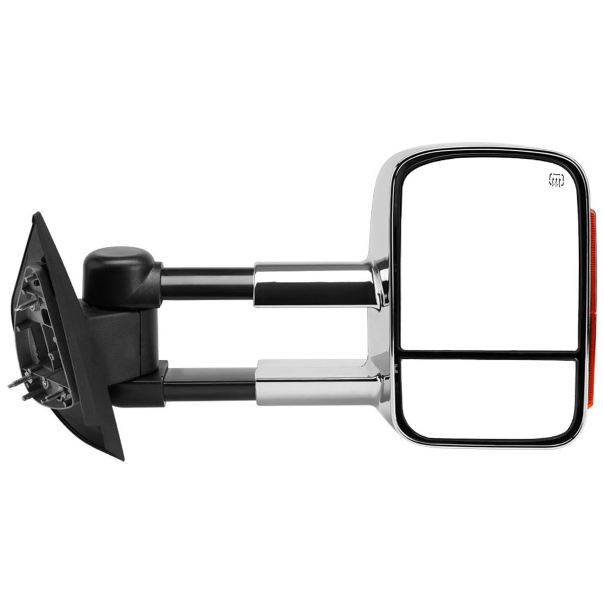 ミラー New Right Side Power Heated Turn Signal Towing Mirror Chrome for Silverado 07-12 新しい右サイドパワー加熱ターンシグナルトーイングミラーシルバーアドの07-12 【並行輸入品】