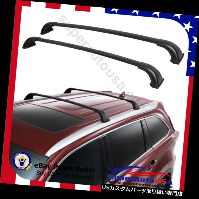 キャリア 14-2018トヨタハイランダーXLEトップルーフラック荷物キャリアクロスバーペア用 For 14-2018 Toyota Highlander XLE Top Roof Rack Luggage Carrier Cross Bar Pair 【並行輸入品】