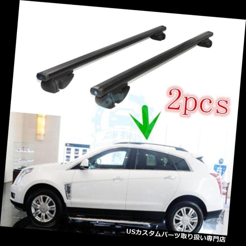 キャリア Cadillac SRX 2010-2016のための黒い頭上式の荷物の棚の屋根のキャリアのホールダー Black Overhead Luggage Rack Roof Carrier Holders For Cadillac SRX 2010-2016 【並行輸入品】