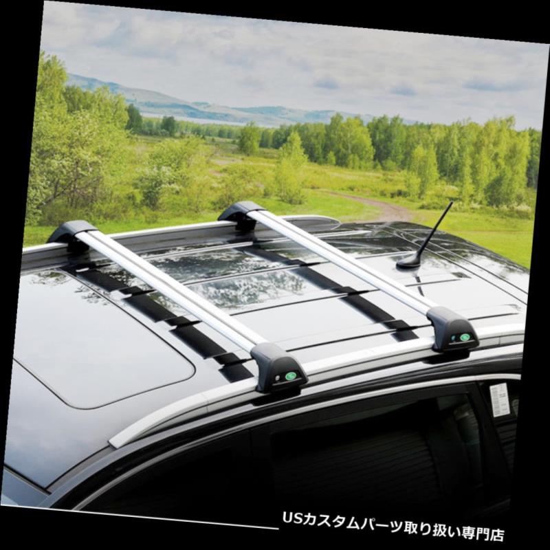 キャリア ホンダCRV 2012-2015銀色のアルミニウムクロスバーの屋根の貨物荷物の棚のための2pcs 2pcs For HONDA CRV 2012-2015 Silvery Aluminum Cross Bar Roof Cargo Luggage Rack 【並行輸入品】