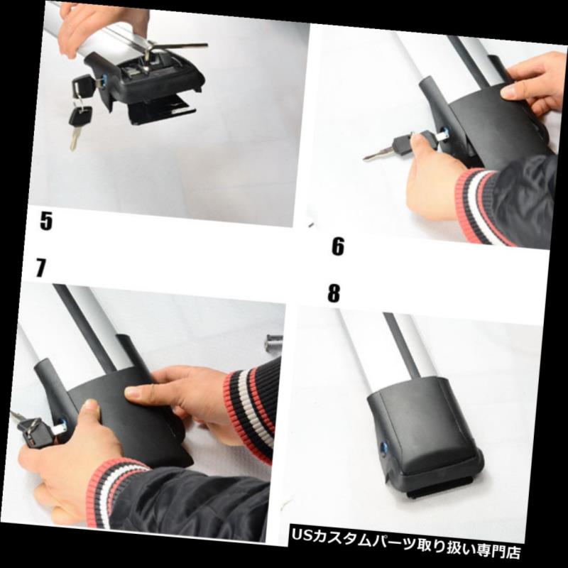 キャリア 日産ムラーノ2008-2016アルミクロスバールーフカーゴ荷物ラック用1セット 1set For Nissan Murano 2008-2016 Aluminum Cross Bar Roof Cargo Luggage Rack 【並行輸入品】