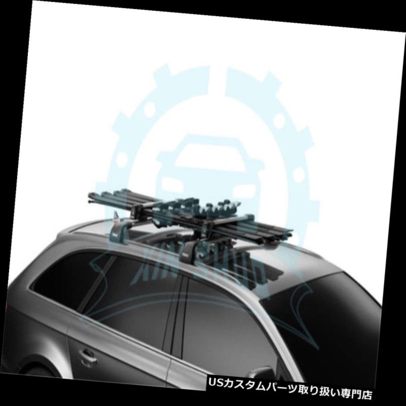 キャリア ヒュンダイサンタフェスポーツ2013-2017ルーフトップクロスバースノーボードスキーキャリアB用 for Hyundai Santa Fe Sport 2013-2017 Roof Top CrossBar Snowboard Ski Carrier B 【並行輸入品】