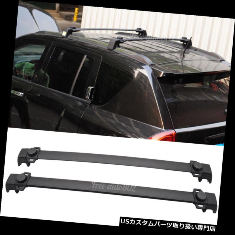 キャリア 11-15ジープコンパスOEスタイルブラックルーフラッククロスバーアルミ用フィット Fit For 11-15 Jeep Compass OE Style Black Roof Rack Cross Bar Aluminum 【並行輸入品】