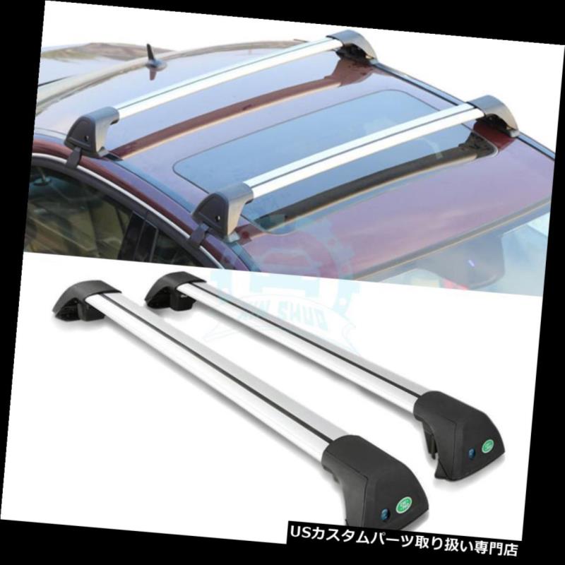 キャリア ホンダシビック2005-2016年のための1ペアアルミ合金屋根クロスバーラックフィット 1Pair Aluminum Alloy Roof Crossbar Rack Fit For Honda Civic 2005-2016 【並行輸入品】|カスタムパーツ WORLD倉庫