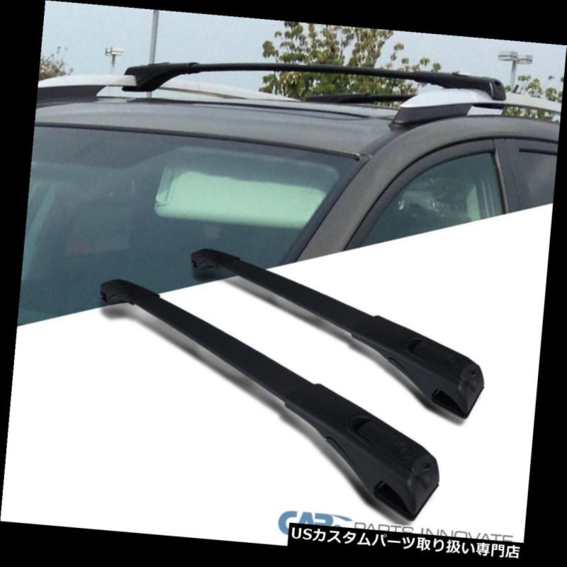 キャリア 13-17トヨタRAV4調整可能フロント+リアルーフトップクロスバークロスバーラック For 13-17 Toyota RAV4 Adjustable Front+Rear Roof Top Cross Bars Crossbars Rack 【並行輸入品】