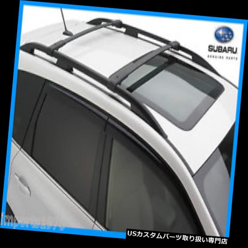 キャリア 2014 - 2017スバルフォレスター純正OEMエアロクロスバールーフラックE361SSG000 2014 - 2017 Subaru Forester Genuine OEM Areo Cross Bars Roof Rack E361SSG000 【並行輸入品】
