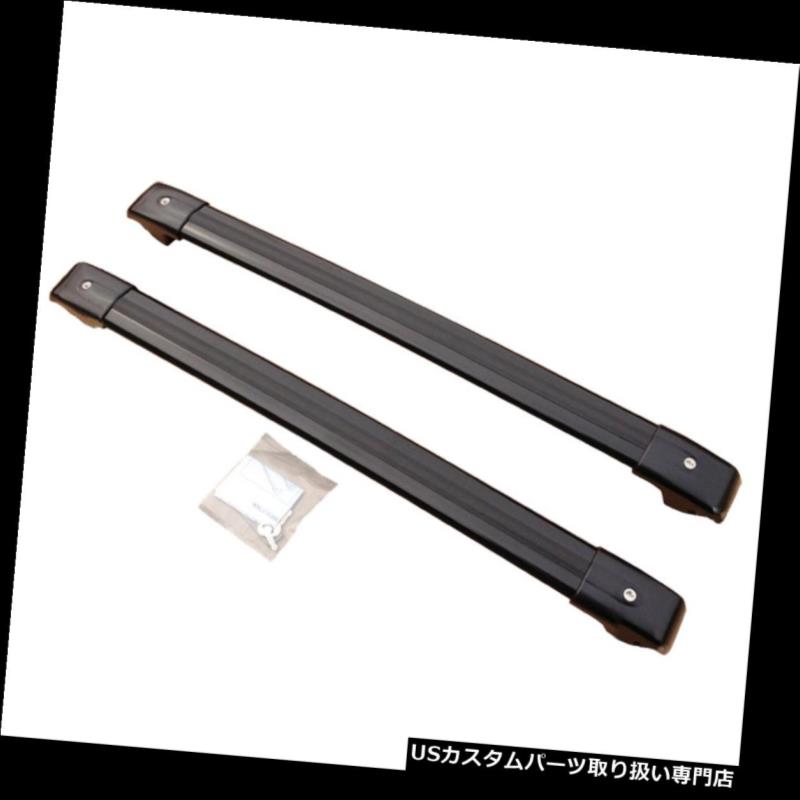 キャリア スバルフォレスター2008-16ブラックアルミクロスバールーフカーゴ荷物ラック用2倍 2x For Subaru Forester 2008-16 Black Aluminum Cross Bar Roof Cargo Luggage Rack 【並行輸入品】｜カスタムパーツ WORLD倉庫