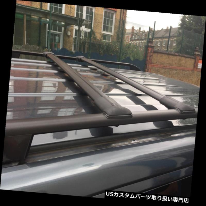 キャリア VW T5 T6トランスポーターブラックアルミルーフラッククロスバーSWB、LWB VW T5 T6 TRANSPORTER BLACK ALUMINIUM ROOF RACK CROSS BARS SWB , LWB 【並行輸入品】