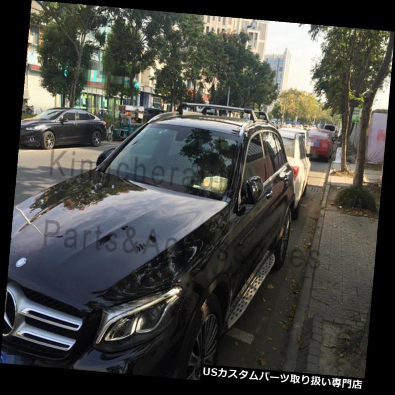 キャリア メルセデスベンツGLC X 253 2016 2017 2018 2本クロスバークロスバー用黒フィット black fit for Mercedes Benz GLC X253 2016 2017 2018 2Pcs cross bar crossbar 【並行輸入品】